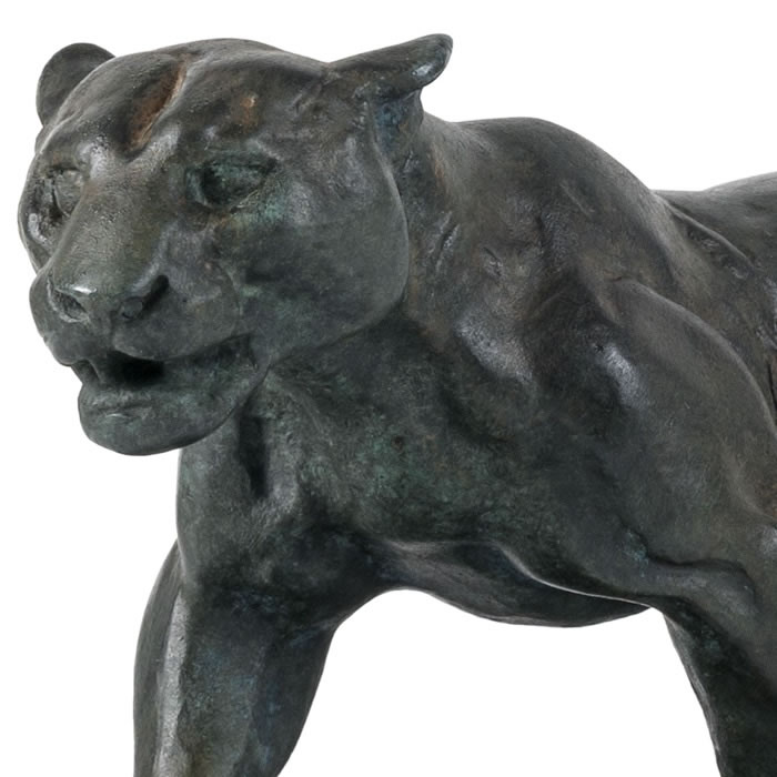 Jaguar marchant - Reproduction d’une sculpture du Musée du Louvre, Paris