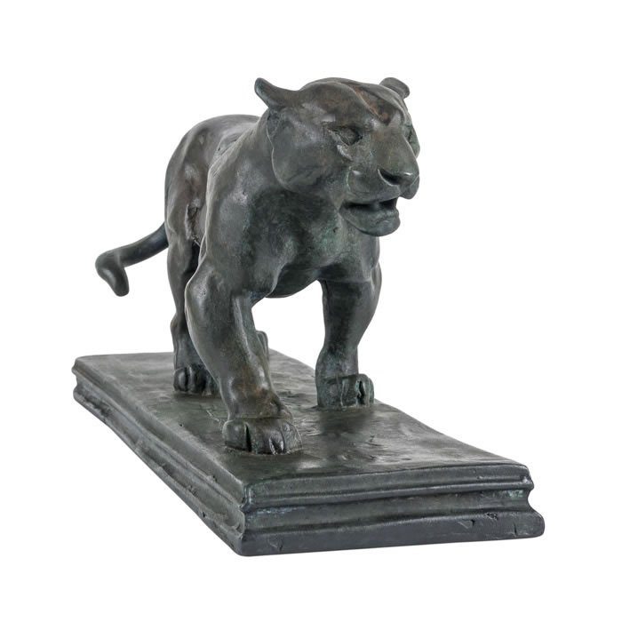 Jaguar marchant - Reproduction d’une sculpture du Musée du Louvre, Paris
