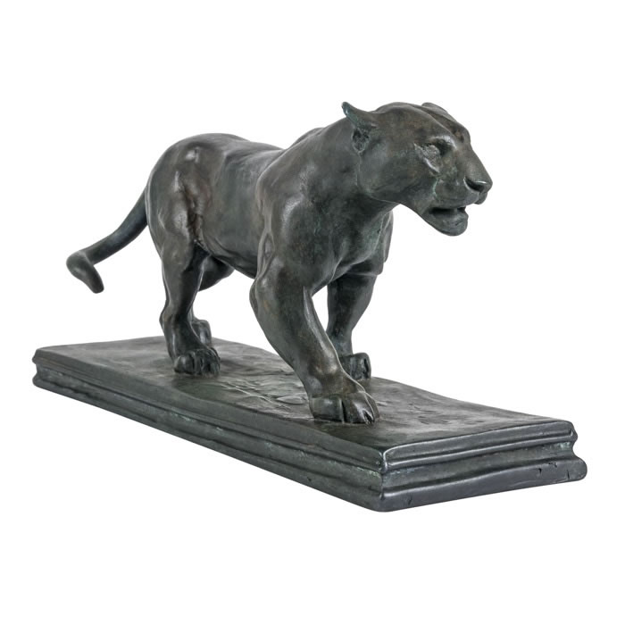 Jaguar marchant - Reproduction d’une sculpture du Musée du Louvre, Paris