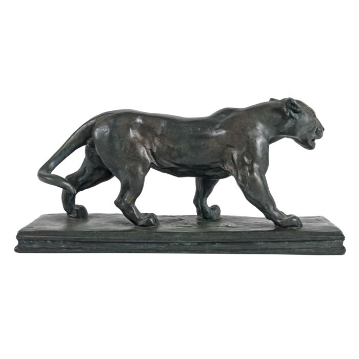 Jaguar marchant - Reproduction d’une sculpture du Musée du Louvre, Paris
