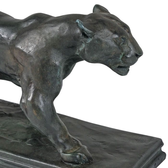 Jaguar marchant - Reproduction d’une sculpture du Musée du Louvre, Paris