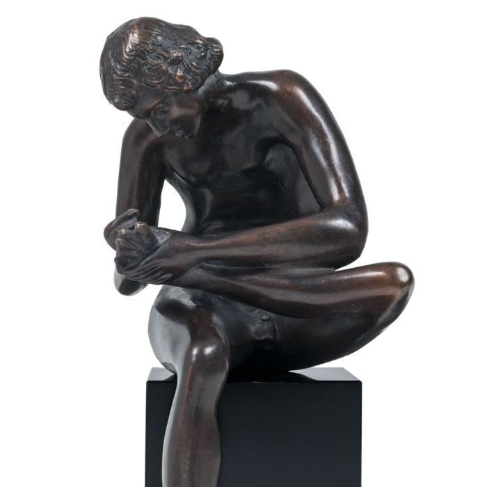 Boy with Thorn - Renaissance - Reproduction d’une sculpture du Musée du Louvre, Paris