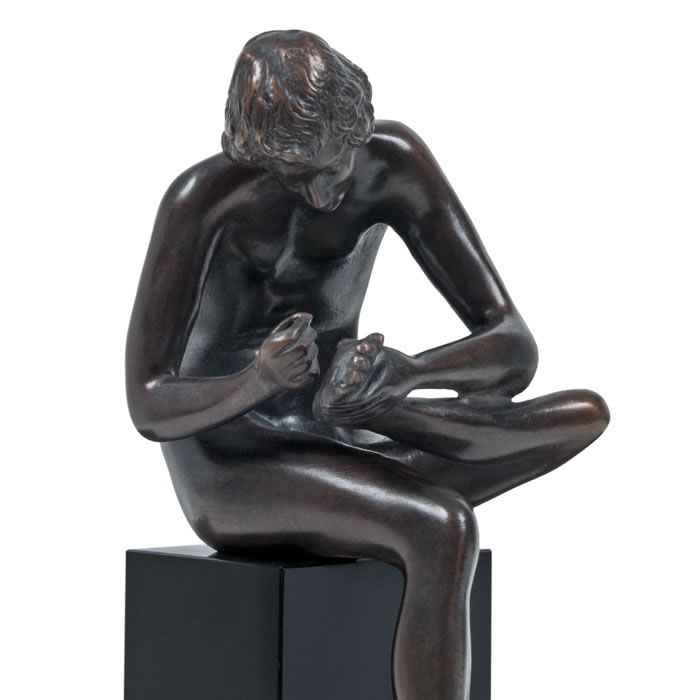 Boy with Thorn - Renaissance - Reproduction d’une sculpture du Musée du Louvre, Paris