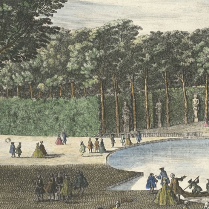 Le bassin d’Apollon (château de Versailles) - Une estampe d’après Jacques Rigaud