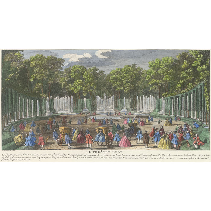 Le Théâtre d’Eau (château de Versailles) - Une estampe d’après Jacques Rigaud