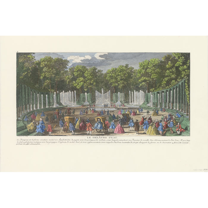 Le Théâtre d’Eau (château de Versailles) - Une estampe d’après Jacques Rigaud