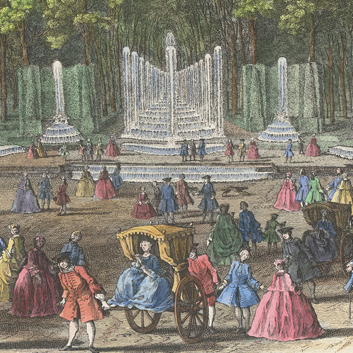 Le Théâtre d’Eau (château de Versailles) - Une estampe d’après Jacques Rigaud