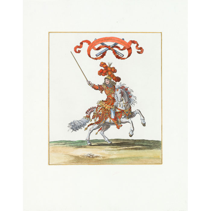 Le maréchal de Gramont en costume de maréchal de camp général - Une estampe d’après François Chauveau