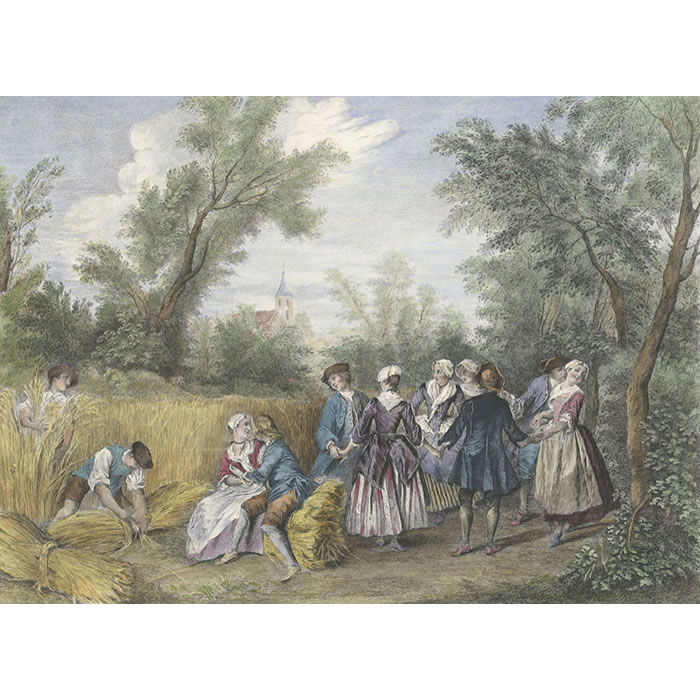 Summer or The Dance - Une estampe d’après Nicolas Lancret