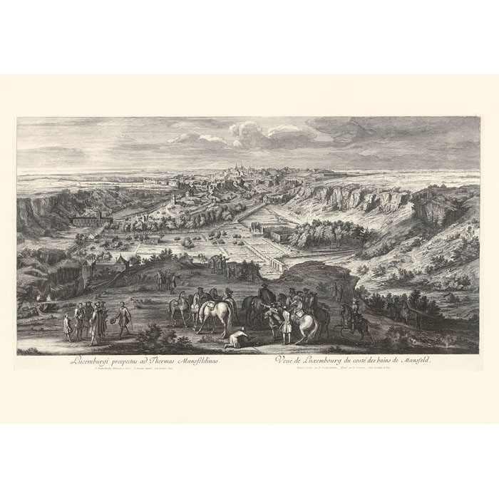 View of the City of Luxembourg - Une estampe d’après Adam Frans van Der Meulen