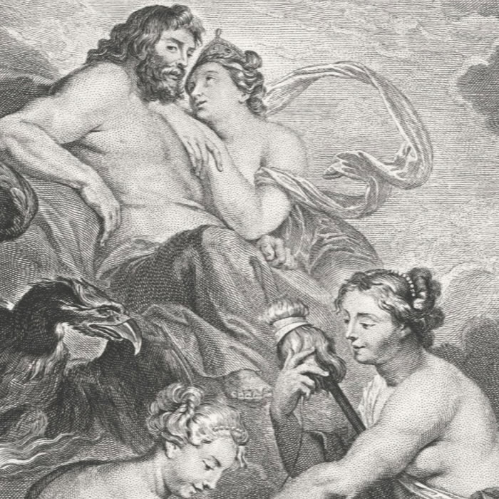 Les Parques filent la destinée de la reine - Une estampe d’après Petrus Paulus Rubens