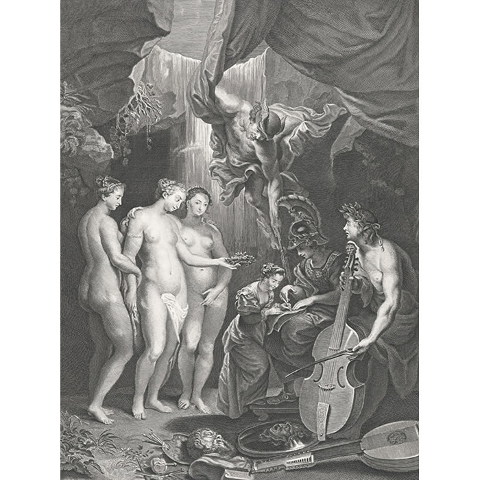 L’Éducation de la reine - Une estampe d’après Petrus Paulus Rubens