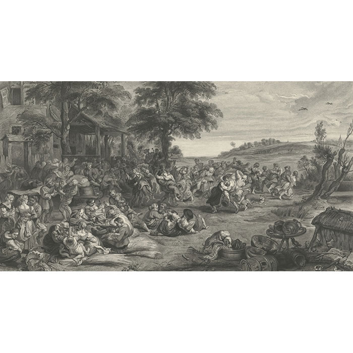 Fête flamande ou Kermesse - Une estampe d’après Petrus Paulus Rubens