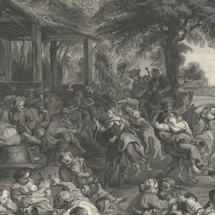 Fête flamande ou Kermesse - Une estampe d’après Petrus Paulus Rubens
