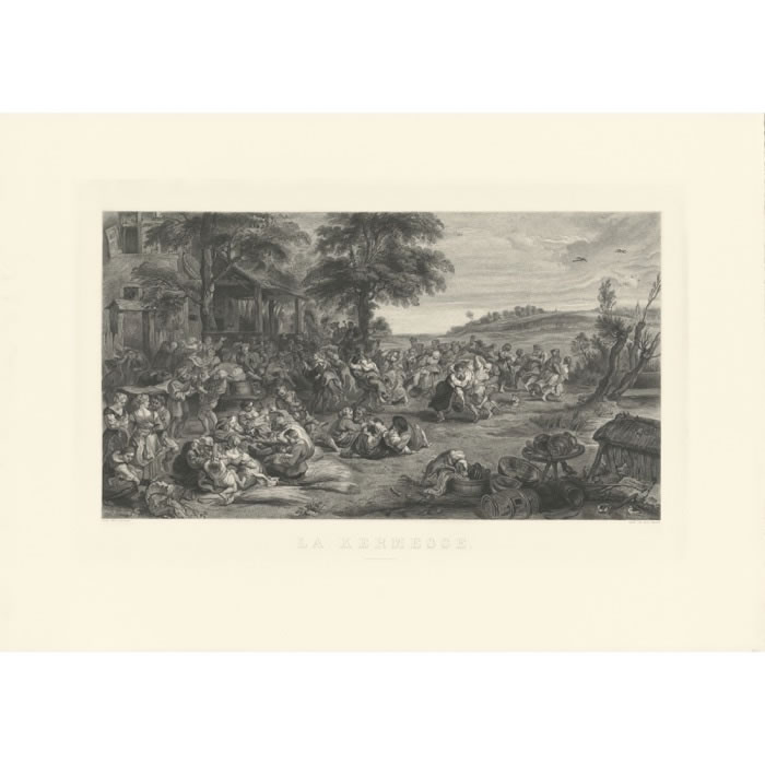 Fête flamande ou Kermesse - Une estampe d’après Petrus Paulus Rubens