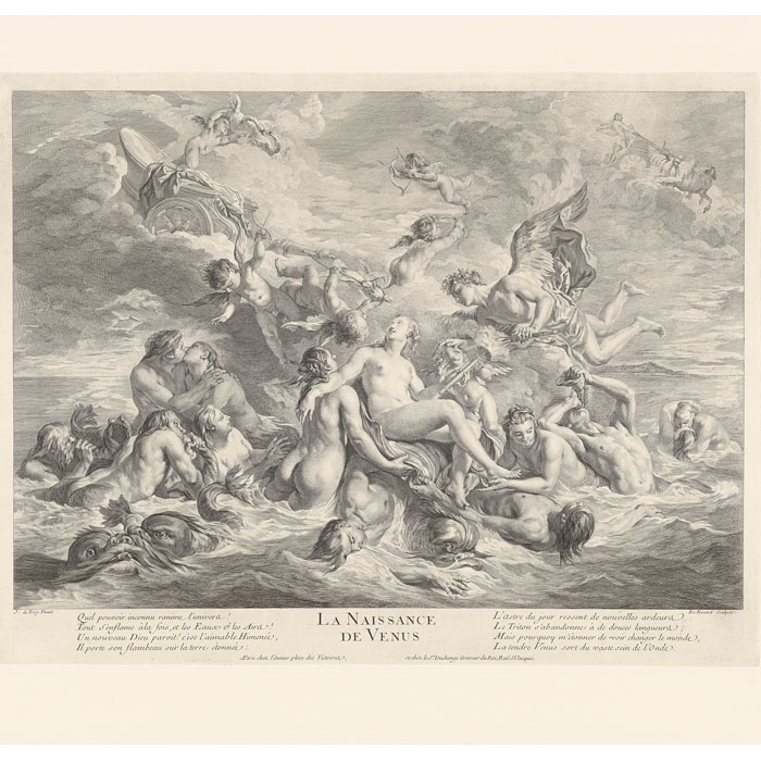 Naissance de Vénus - Une estampe d’après Jean-François de Troy