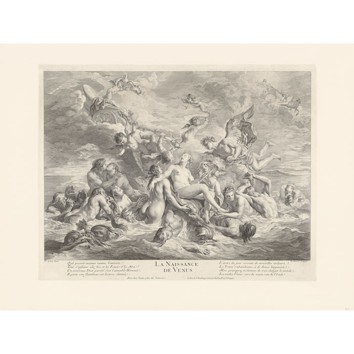 Naissance de Vénus - Une estampe d’après Jean-François de Troy