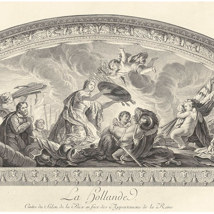 Salon de la Paix de Versailles : la Hollande - Une estampe d’après Charles Le Brun
