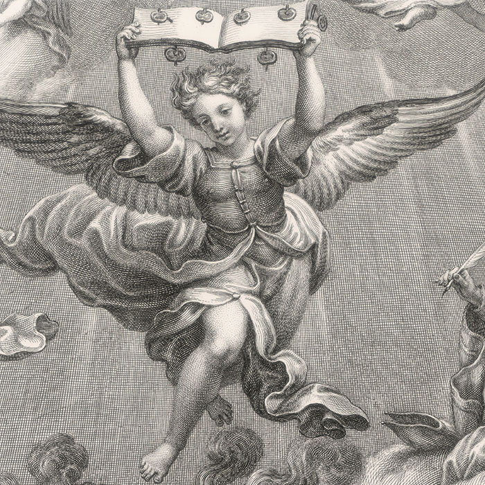 La félicité des bienheureux (en 6 planches) - Une estampe d’après Pierre Mignard
