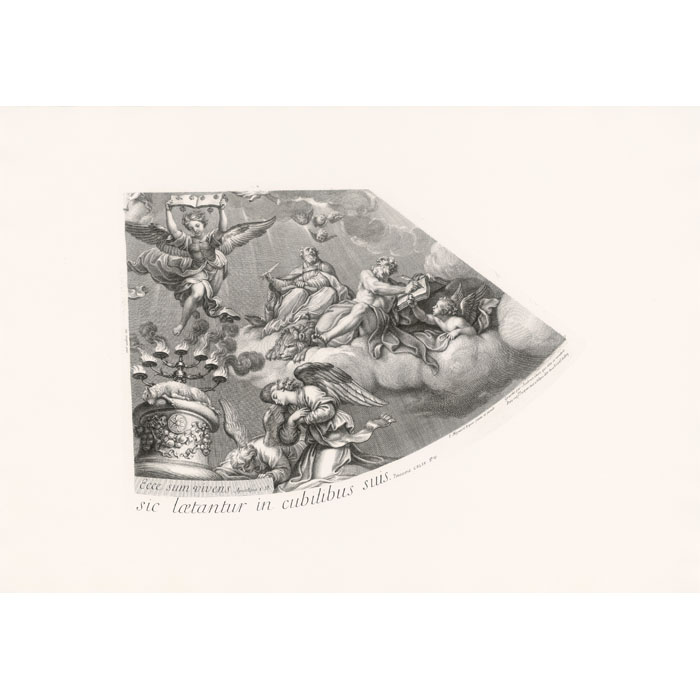 La félicité des bienheureux (en 6 planches) - Une estampe d’après Pierre Mignard