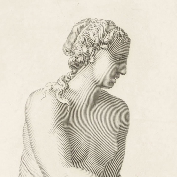 Porcie, femme de Brutus - Une estampe d’après Claude Mellan