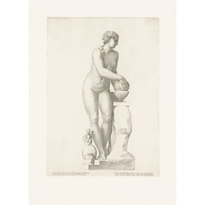Porcie, femme de Brutus - Une estampe d’après Claude Mellan