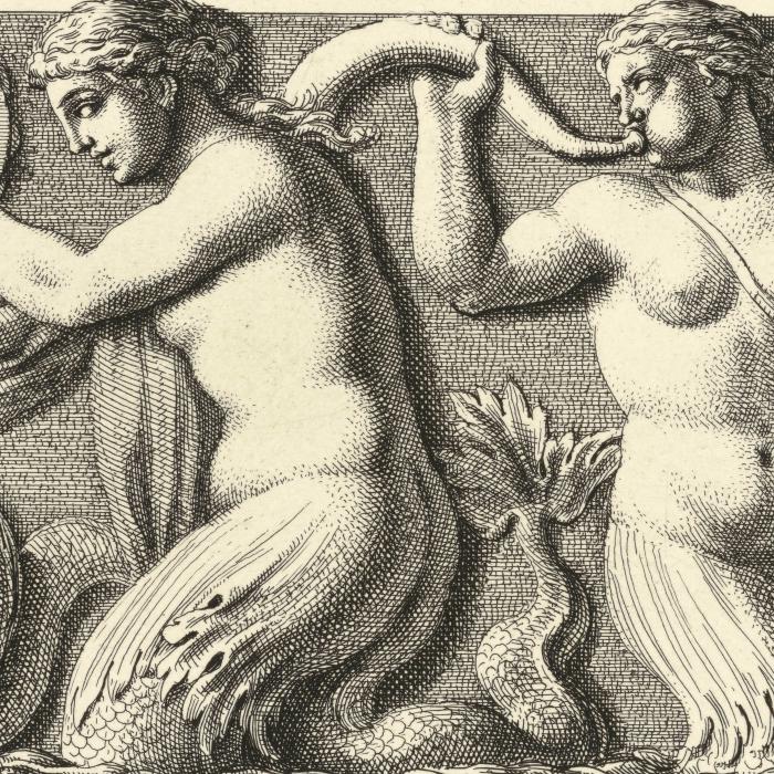 Troupe de Tritons et Néréides - Une estampe d’après Gérard Van Opstal