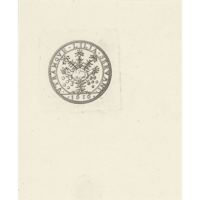 Medallion of Louis XIII, minted in 1616  - Une estampe d’après Sébastien  Le Clerc the elder