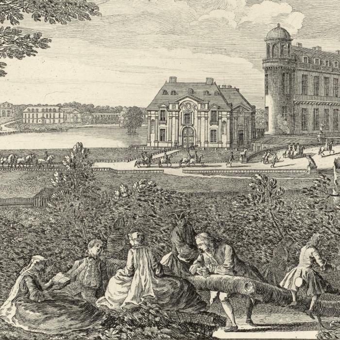 Le château de Chantilly - Une estampe d’après Jacques Rigaud