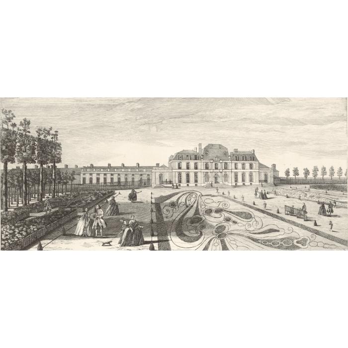 Le château de La Muette - Une estampe d’après Jacques Rigaud