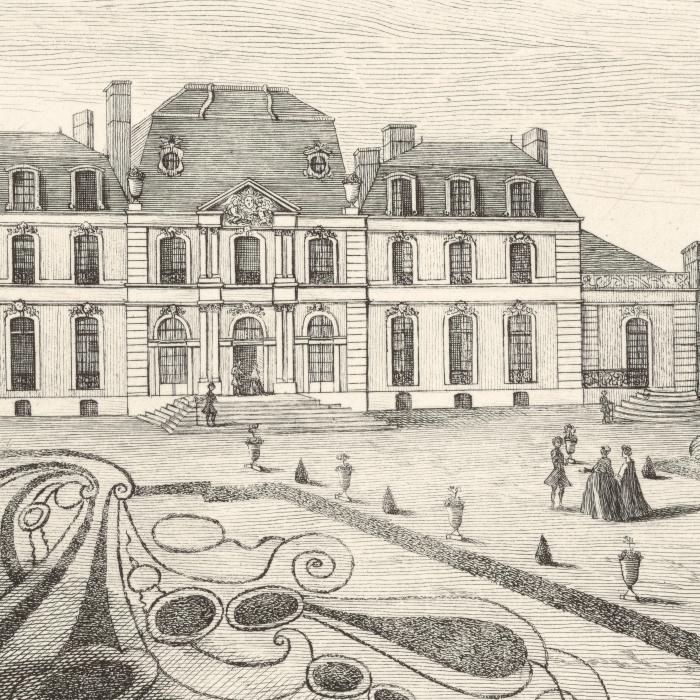 Le château de La Muette - Une estampe d’après Jacques Rigaud