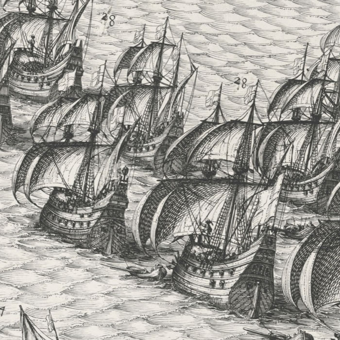 Le siège de l’île de Ré - Une estampe d’après Jacques Callot