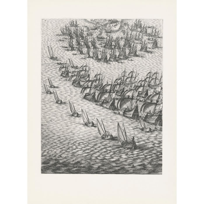 Le siège de l’île de Ré - Une estampe d’après Jacques Callot