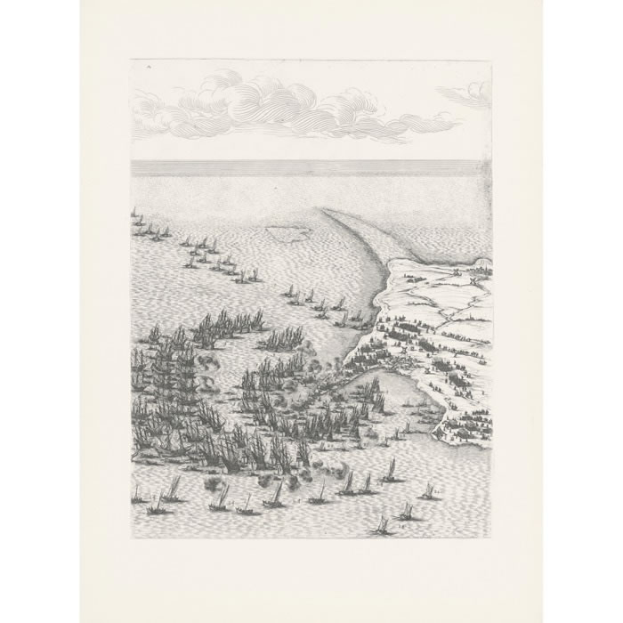 Le siège de l’île de Ré - Une estampe d’après Jacques Callot