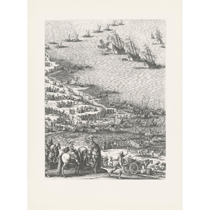 Le siège de l’île de Ré - Une estampe d’après Jacques Callot