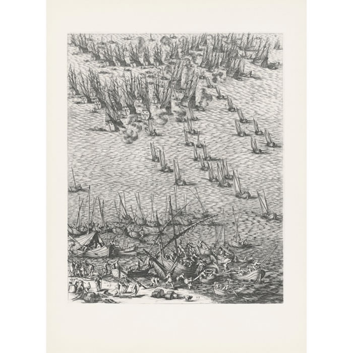 Le siège de l’île de Ré - Une estampe d’après Jacques Callot