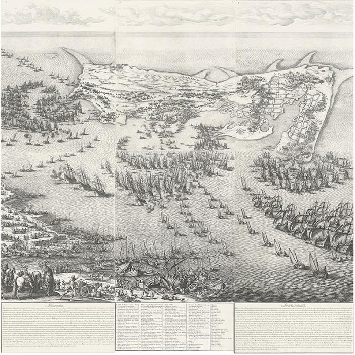 Le siège de l’île de Ré - Une estampe d’après Jacques Callot
