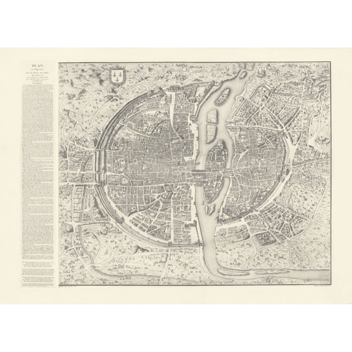 Plan en perspective de la ville de Paris, telle qu’elle était sous le règne de Charles IX, dit Plan de la Tapisserie