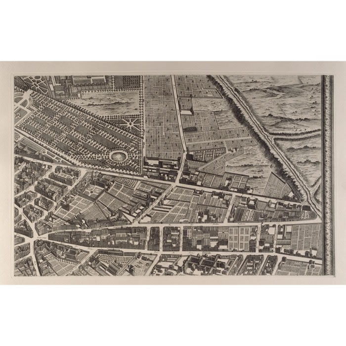 Quartier de Vaugirard (Plan Turgot) - Une estampe d’après Louis Bretez