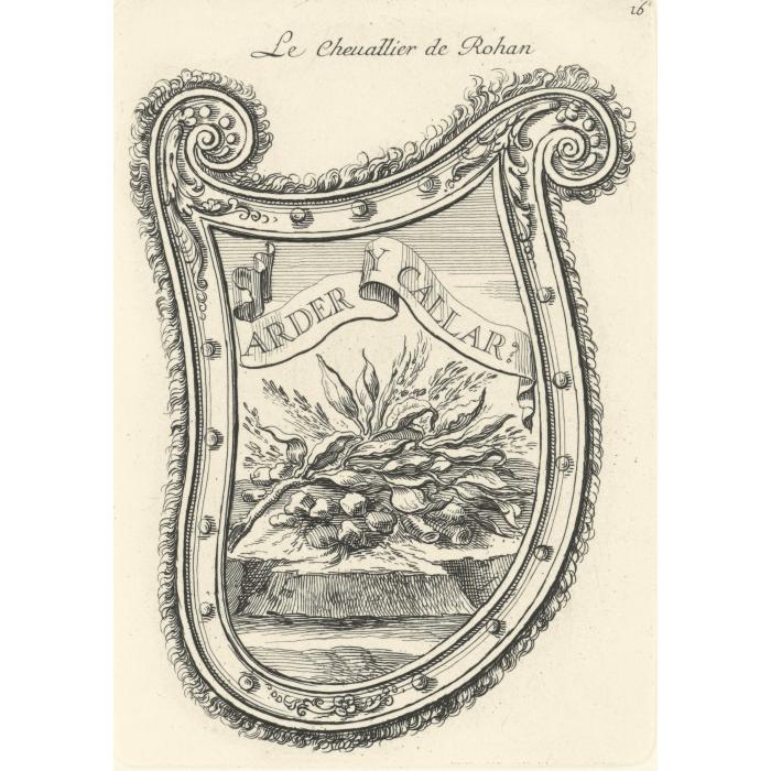 Bouclier du chevalier de Rohan - Une estampe d’après François Chauveau