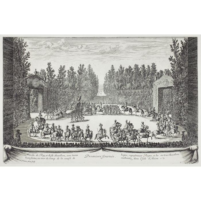 First day. The march of the King and his Knights around the camp - Une estampe d’après Israël Silvestre