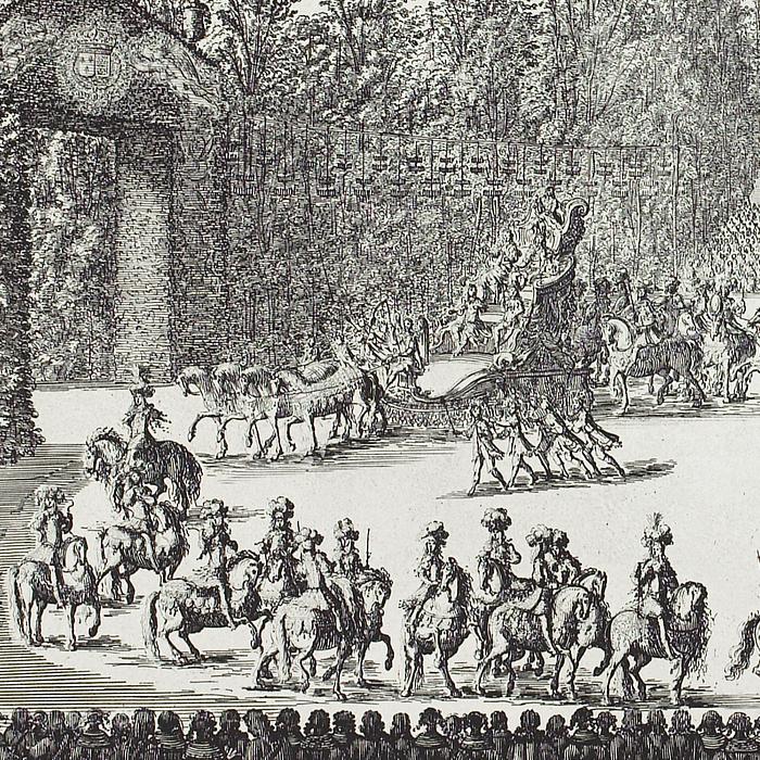 First day. The march of the King and his Knights around the camp - Une estampe d’après Israël Silvestre