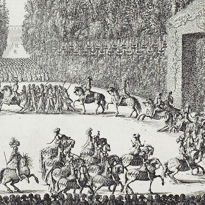 First day. The march of the King and his Knights around the camp - Une estampe d’après Israël Silvestre