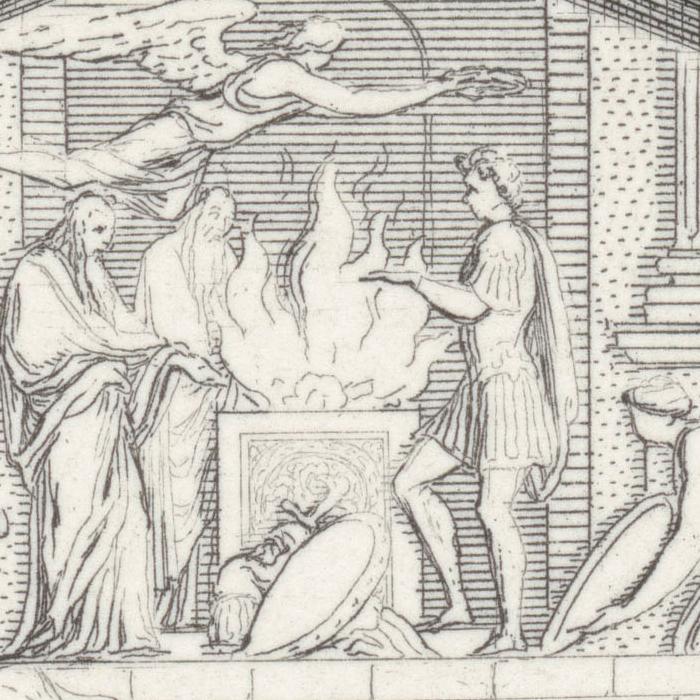 Temple diptère - Une estampe d’après Claude Perrault