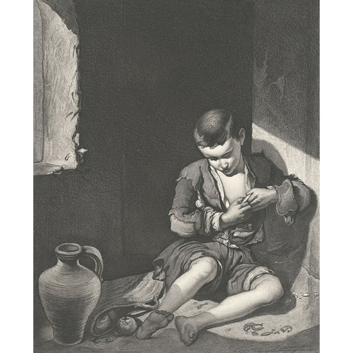 Le Jeune Mendiant - Une estampe d’après Bartolomé Esteban Murillo