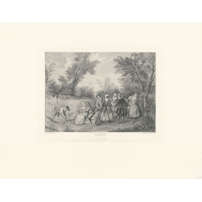 L’Été ou La Danse - Une estampe d’après Eugène-André Champollion