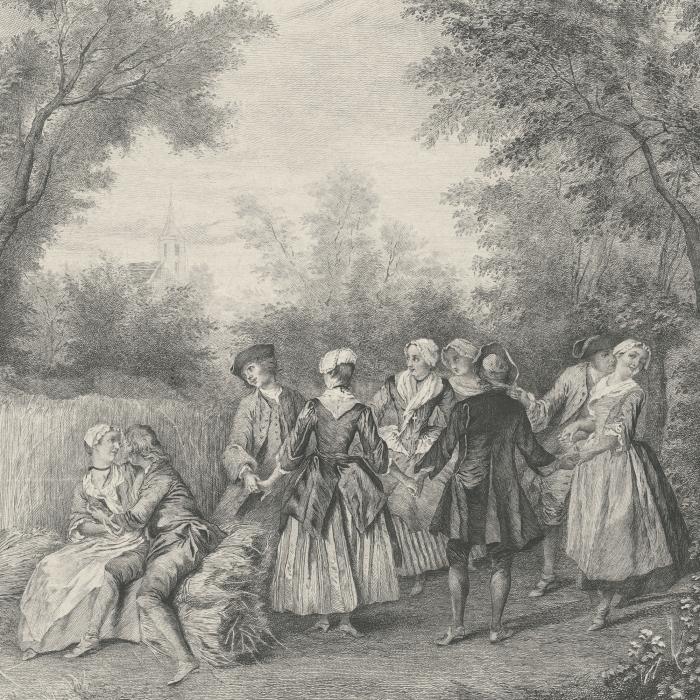 L’Été ou La Danse - Une estampe d’après Eugène-André Champollion