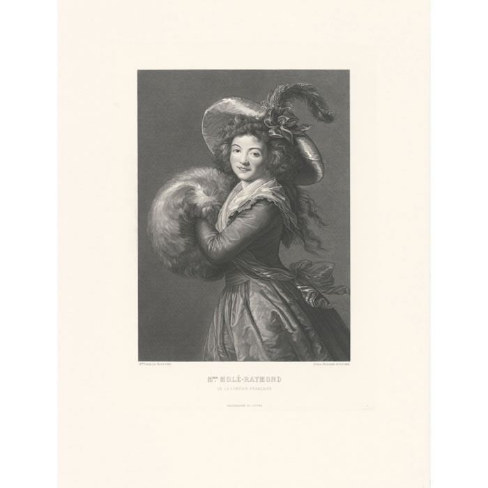 Madame Molé-Raymond - Une estampe d’après Louise-Élisabeth Vigée-Le Brun
