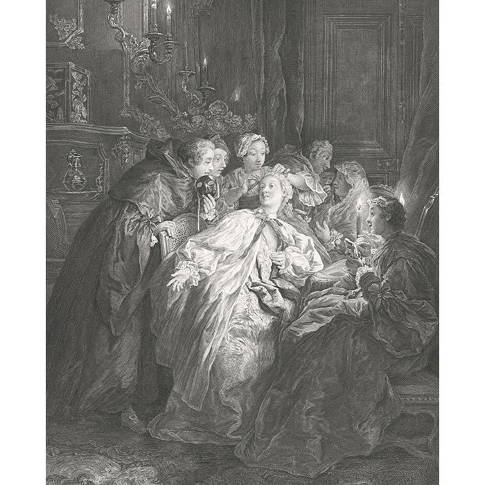 Les apprêts du bal - Une estampe d’après Jean-François de Troy
