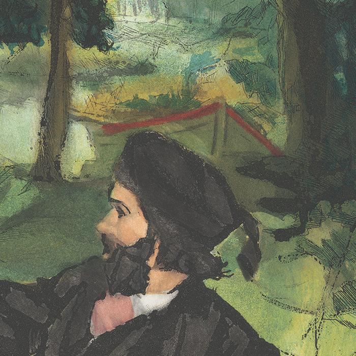 Le Déjeuner sur l’herbe d’après Édouard Manet - Une estampe d’après Édouard Manet